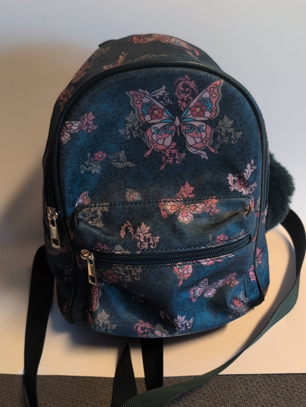 Like Dreams Women's Teal Butterfly Print Mini Backpack